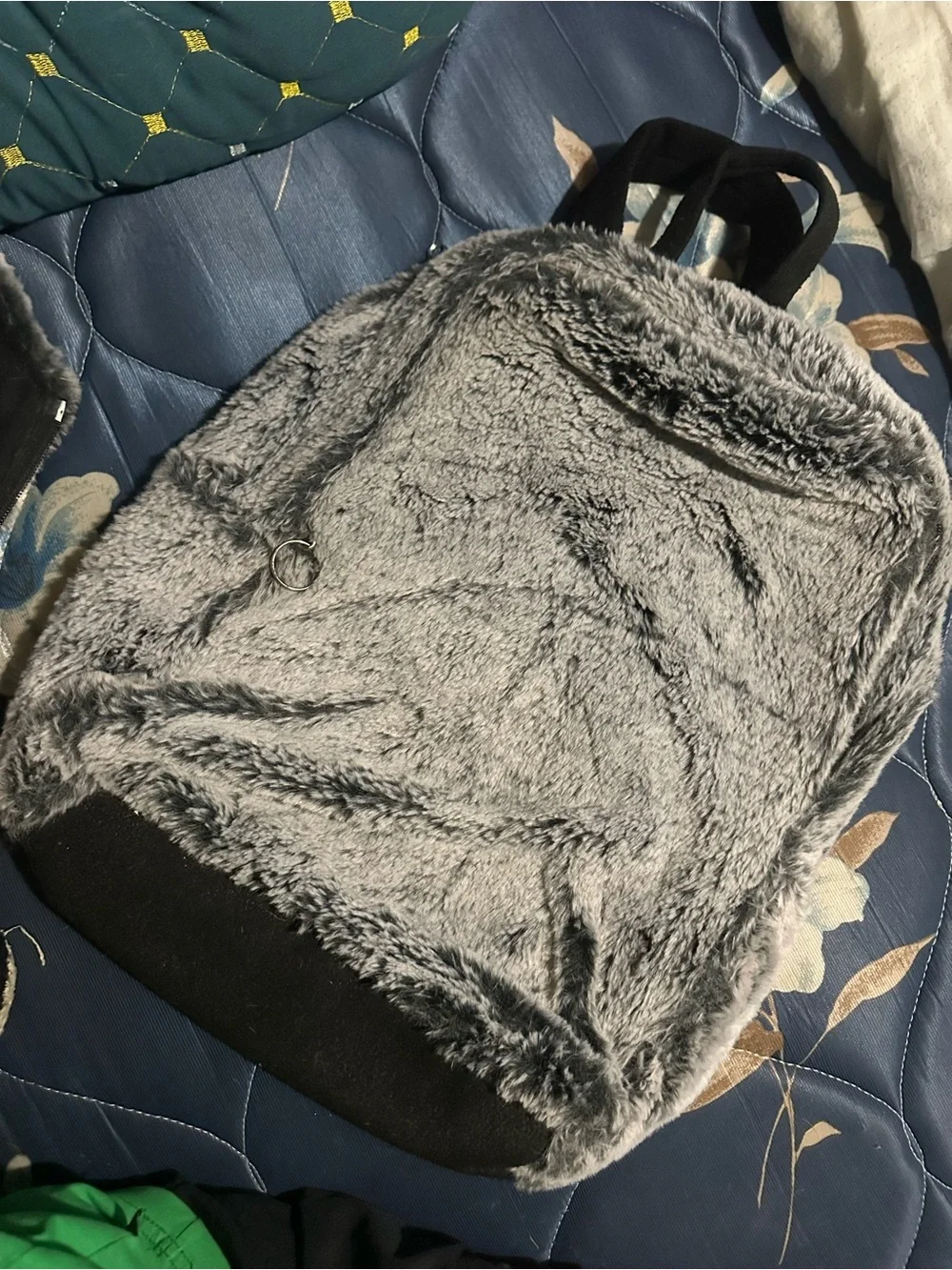 Claire's Grey and White Husky Plush Kids Backpack